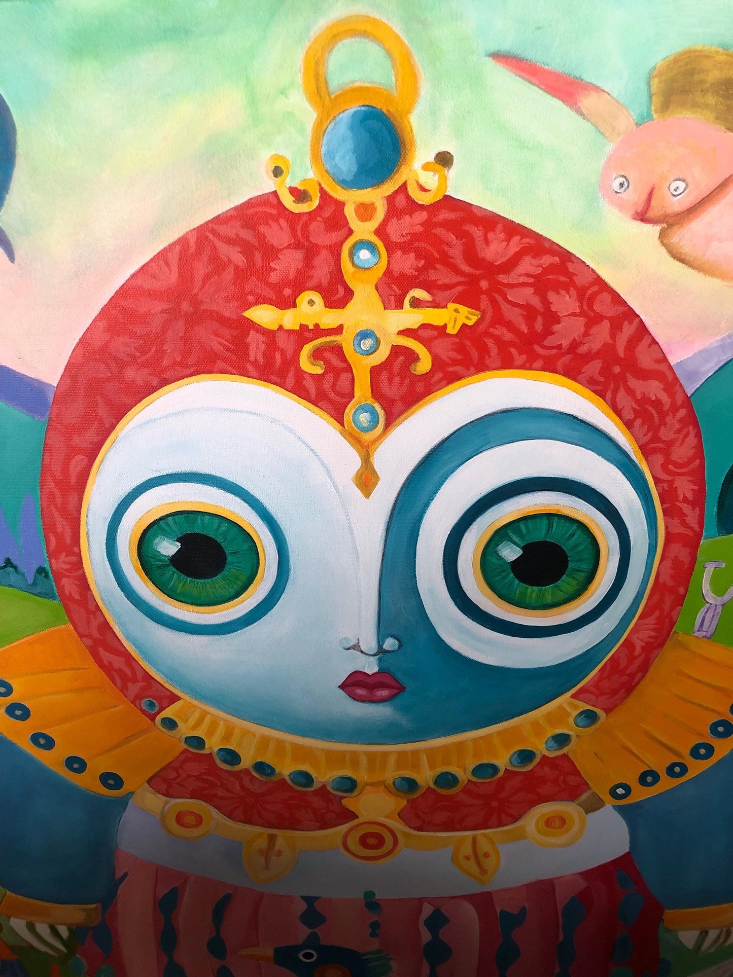 Big eyes II 100 cm x 100cm x 1,5 cm
