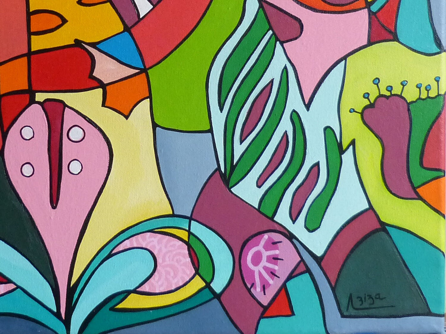 Xochipilli 40 cm x 40cm x 3 cm