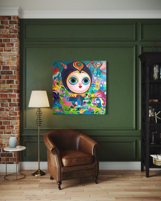 Big eyes I 100 cm x 100cm x 1,5 cm
