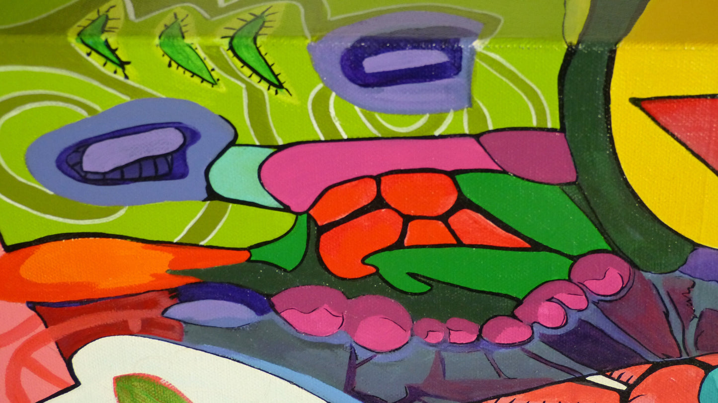 Un signe - 80 cm x 80cm x 3 cm