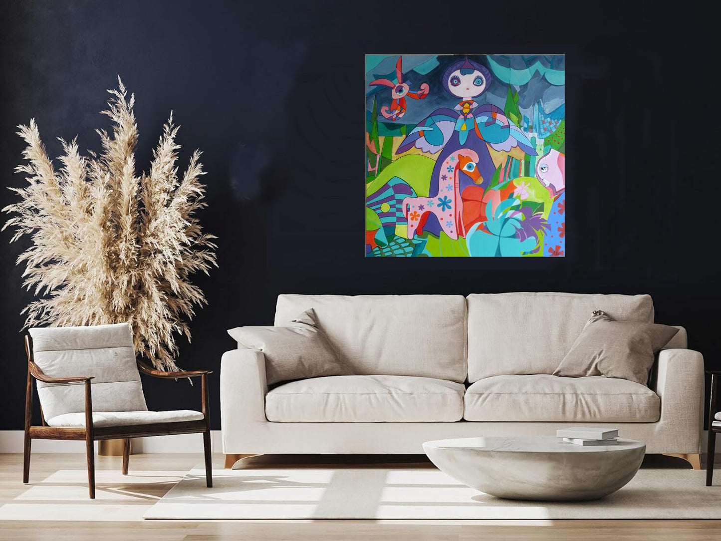 Nouchka - 80 cm x 80cm