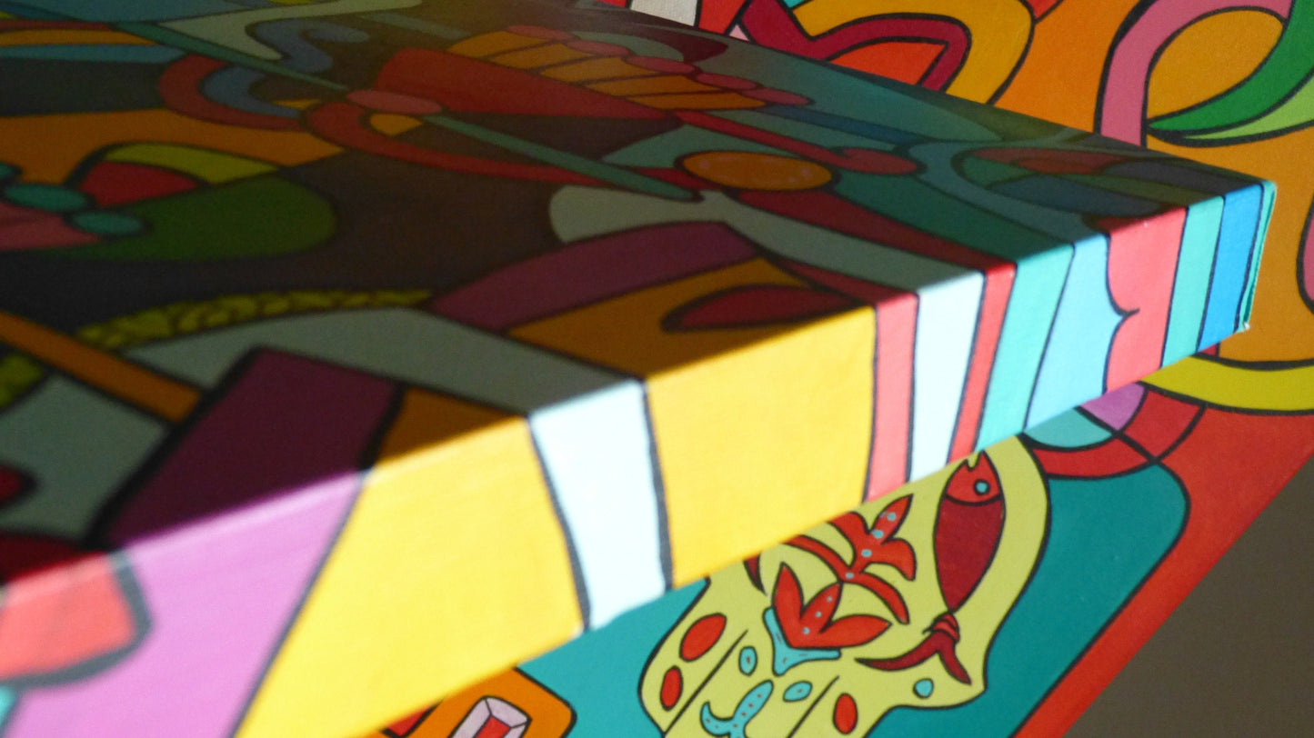 Tlahuizcalpantecuhtli - 40 cm x 40cm x 3 cm