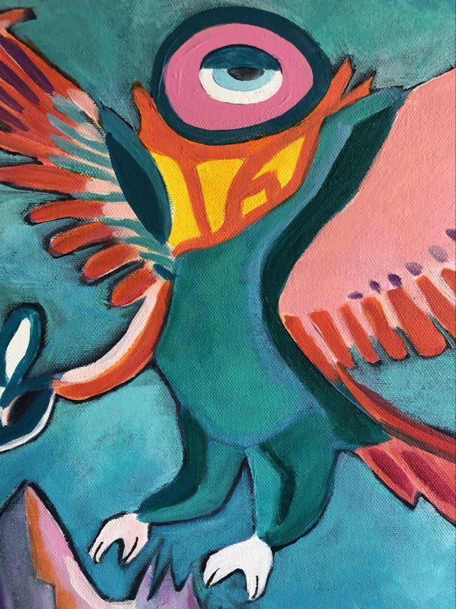 Big eyes I 100 cm x 100cm x 1,5 cm