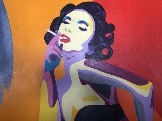 I love smoking - 100 cm x 100cm x 1,5 cm