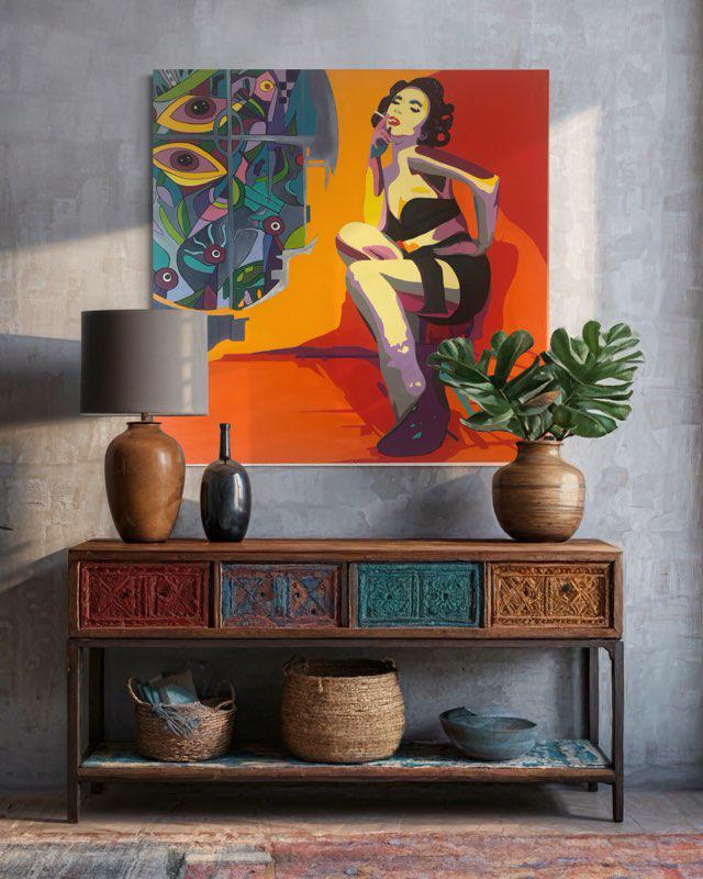 I love smoking - 100 cm x 100cm x 1,5 cm