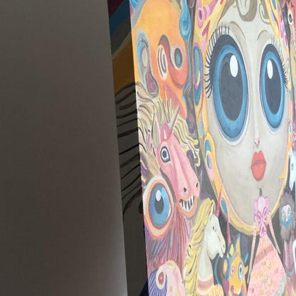 Big eyes III   100 cm x 100cm x 1,5 cm