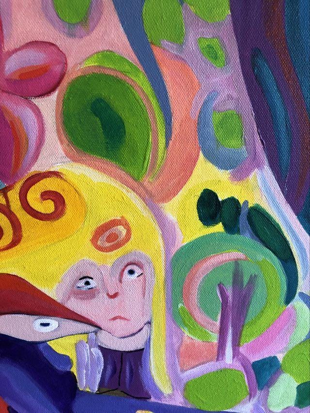 Big eyes I  100 cm x 100cm x 1,5 cm