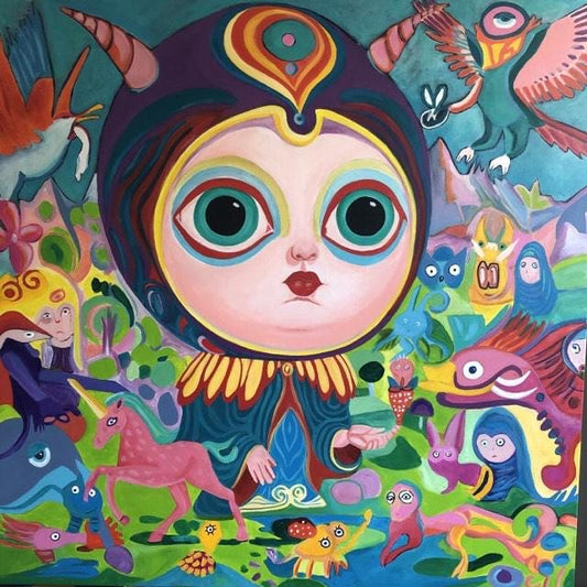 Big eyes I  100 cm x 100cm x 1,5 cm