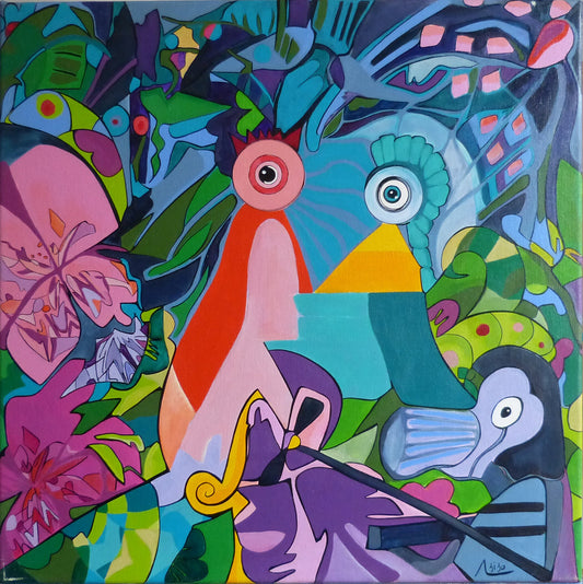 Confidences  - 50 cm x 50 cm