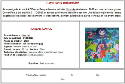 Nouchka -  80 cm x 80cm