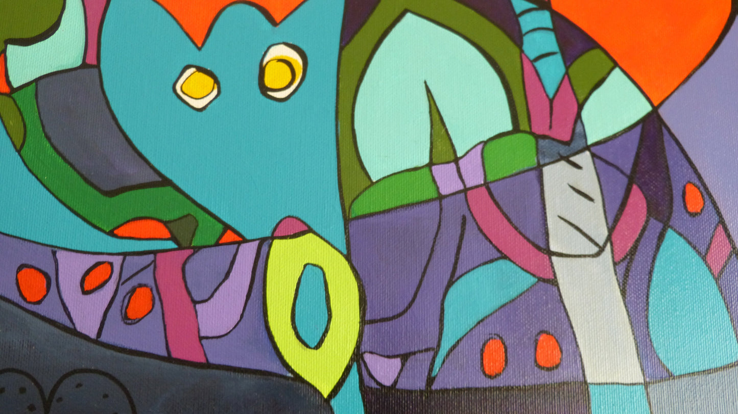 L'orgueil  100 cm x 100cm x 1,5 cm