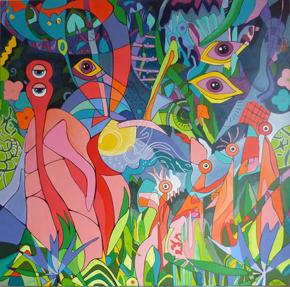 L'orgueil  100 cm x 100cm x 1,5 cm